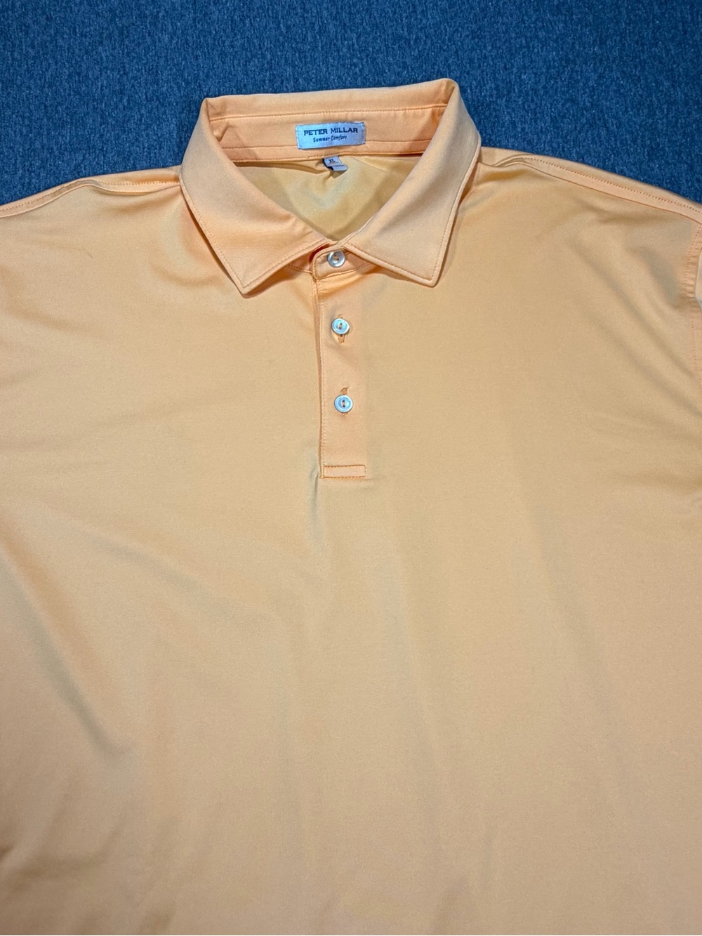 Peter Millar Summer Comfort Creamsicle Men’s XL Performance Polo